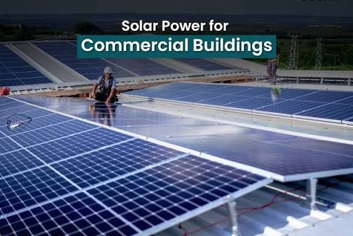 Commercial rooftop solar installation